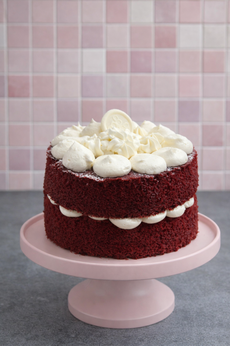 red velvet taart