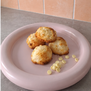 kokosbol met witte chocolade